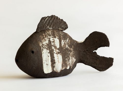 Black Fish Porcelain Slip | Geoffrey Healy Pottery Wicklow