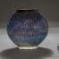 Alt text: Ceramic glazed moon jar, hand thrown oxidised stoneware, created by Geoffrey Healy Pottery in Wicklow Ireland.